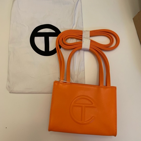Telfar Handbags - NEW! telfar small shopping bag in orange.
